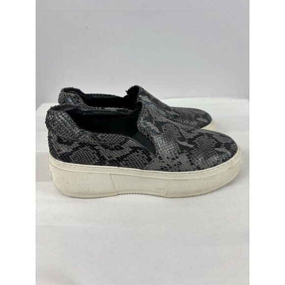 J/Slides Cleo Slip On Platform Sneakers Grey Black Snake Print 8.5 - Picture 9 of 9
